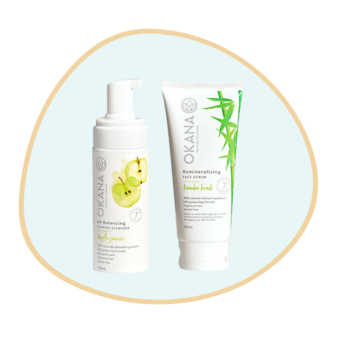 APPLE Foaming + BAMBOO Face Scrub